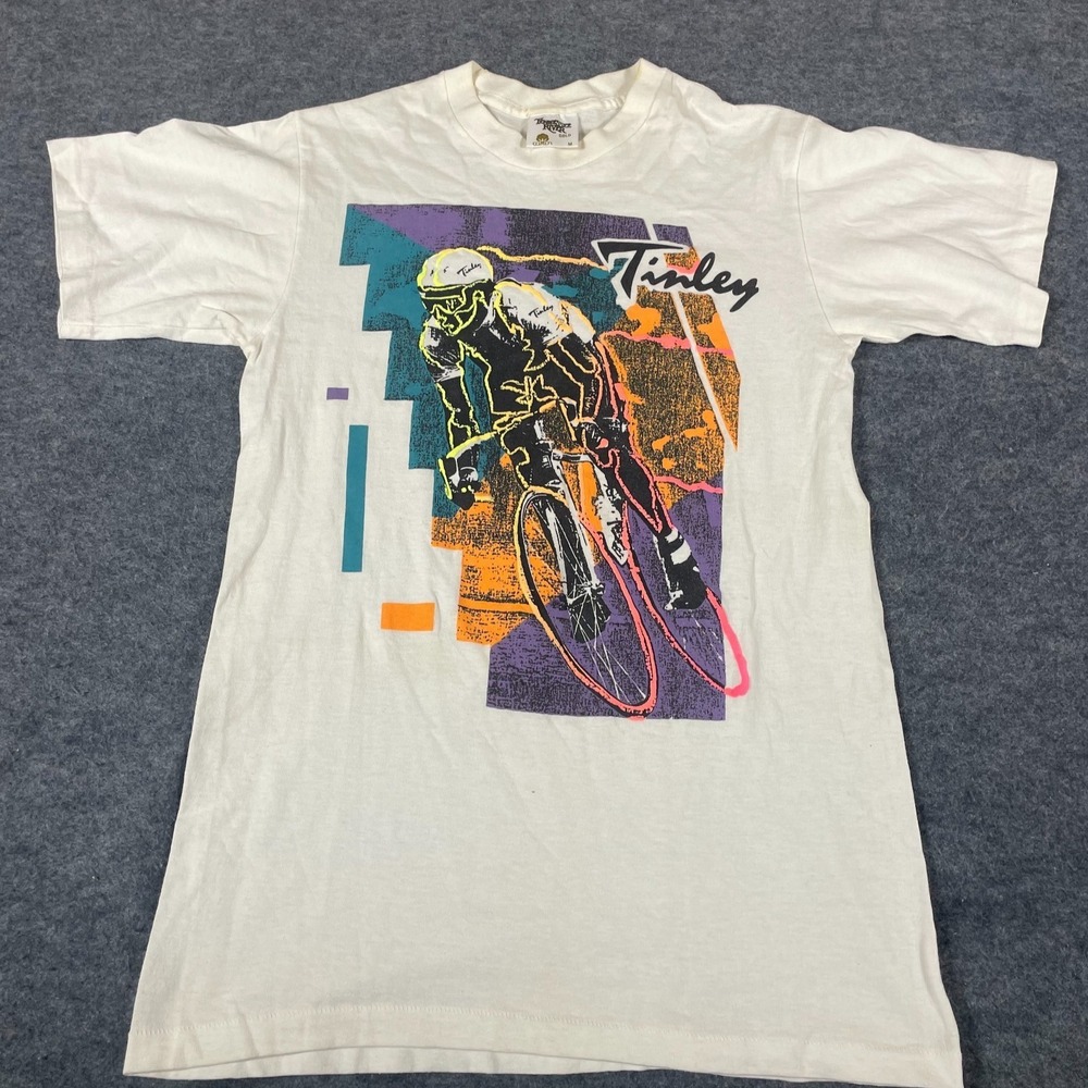 Vintage Tennessee River Gold T Shirt Mens M S Scotty Tinley Road Racing Cycling